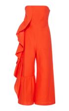 Rachel Comey Foam Jacquard Revel Ruffle Jumpsuit