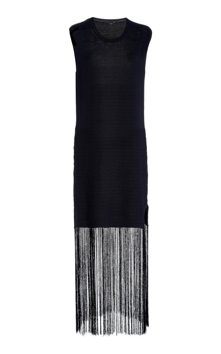 Joseph Darya Fringed Cotton-knit Dress