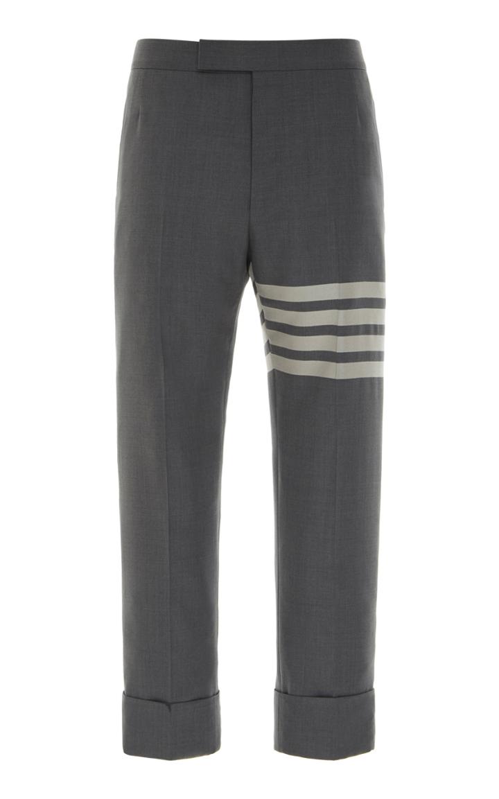 Thom Browne Striped Wool Slim-leg Pants