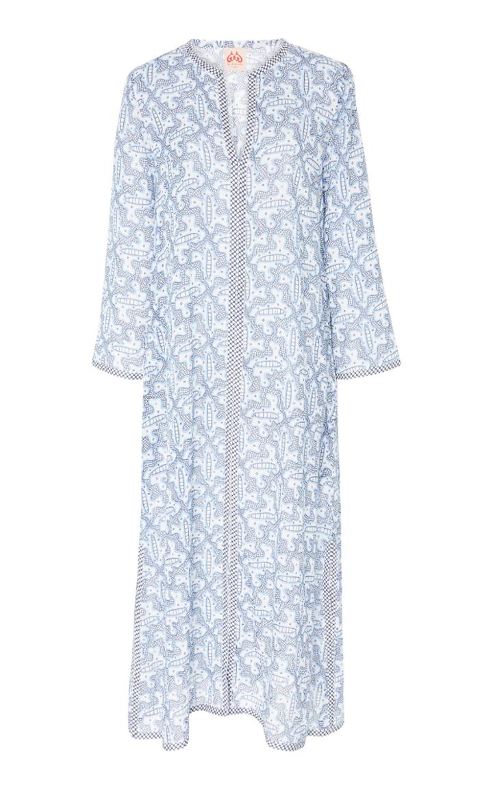 Le Sirenuse Positano Vanessa Cotton Voile Maxi Dress