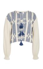 Escvdo Parce Embroidered Cotton Pullover
