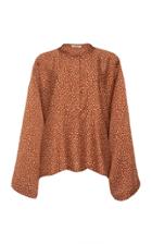 Eron Caroline Wide Sleeve Polka Dot Blouse