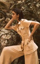 Moda Operandi Andres Otalora San Jose Belted Linen Jacket Size: 0