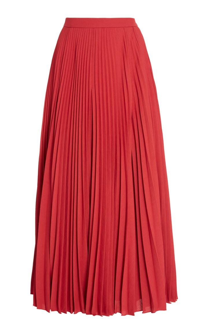 Claudia Li Pleated Midi Skirt