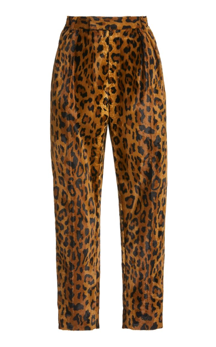 Moda Operandi Khaite Magdeline Printed Cotton-blend Pants