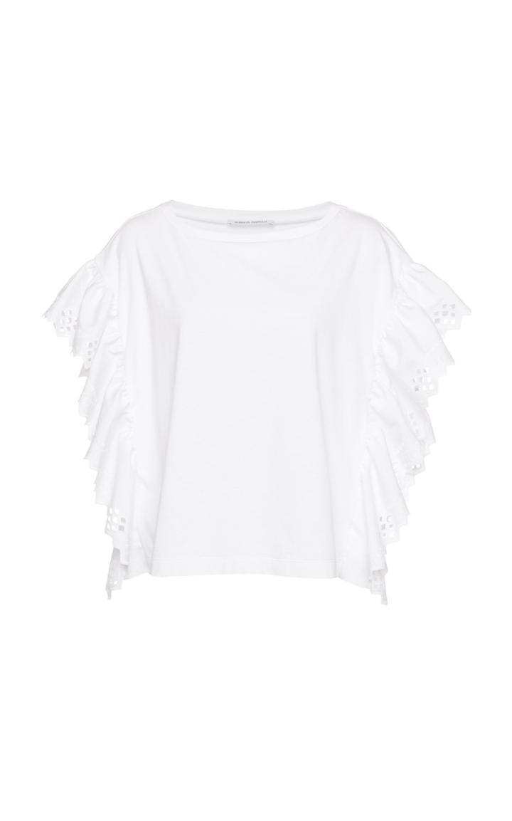 Alberta Ferretti Eyelet Cotton Top