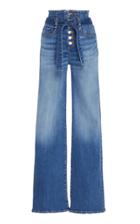 Veronica Beard Rosanna Corset Rigid High-rise Wide-leg Jeans