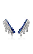 Hueb 18k White Gold Sapphire Earrings