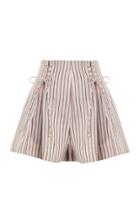 Zimmermann Painted Heart Lace Up Short