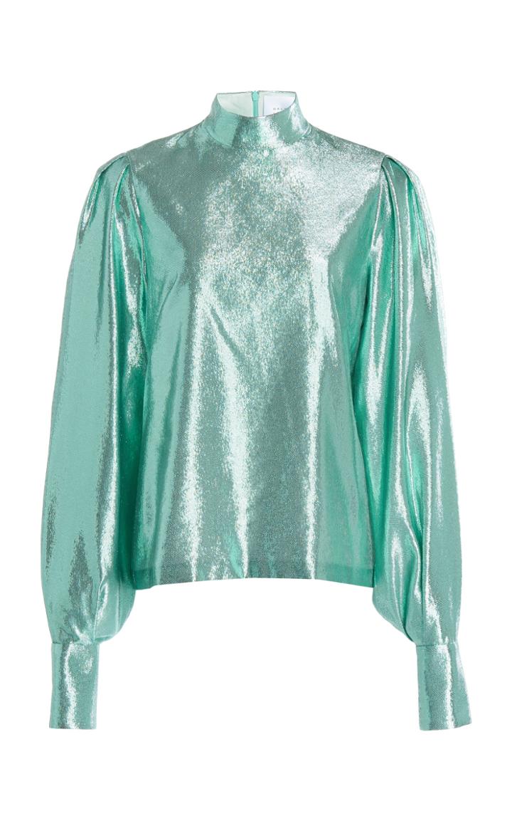 Moda Operandi Galvan Aura Lurex-twill Blouse