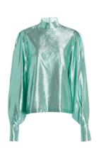 Moda Operandi Galvan Aura Lurex-twill Blouse