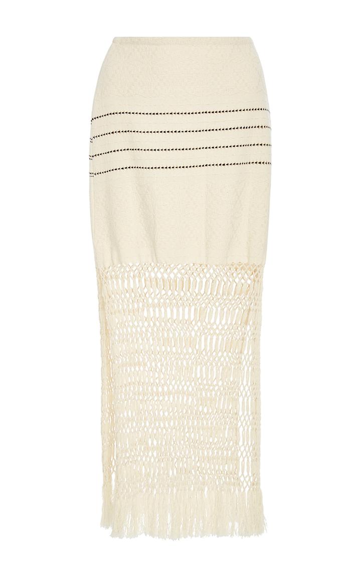 Jaline Jane Handwoven And Macram Skirt