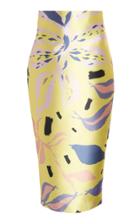 Leal Daccarett Selva Printed Satin Skirt