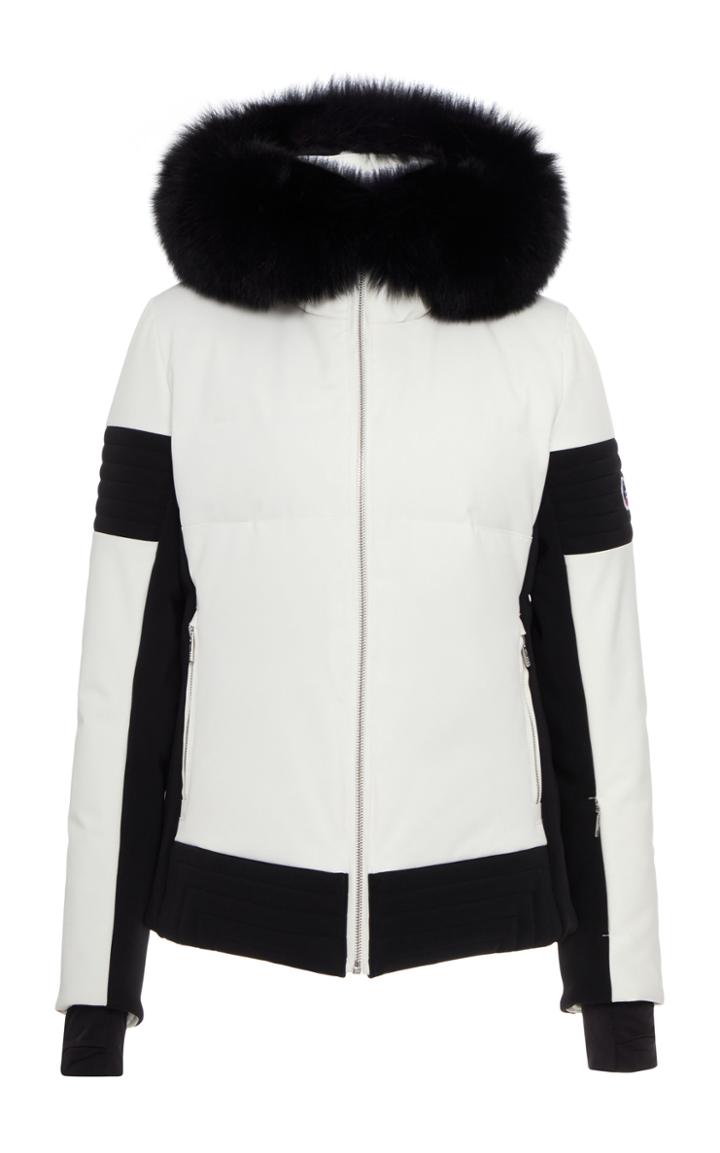 Fusalp Fur-trimmed Two-tone Shell Down Coat