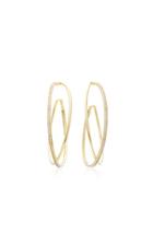 Joanna Laura Constantine Gold-plated Criss Cross Hoop Earrings