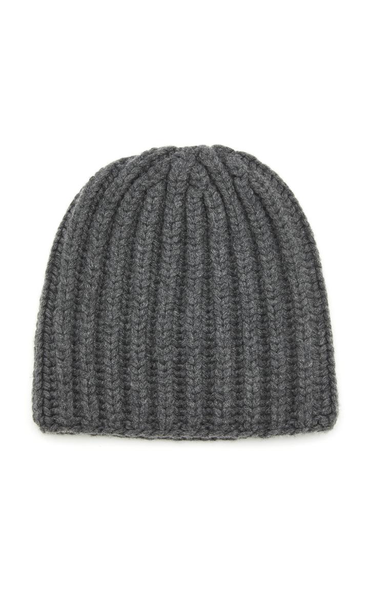 Agnona Cashmere Ribbed Cap