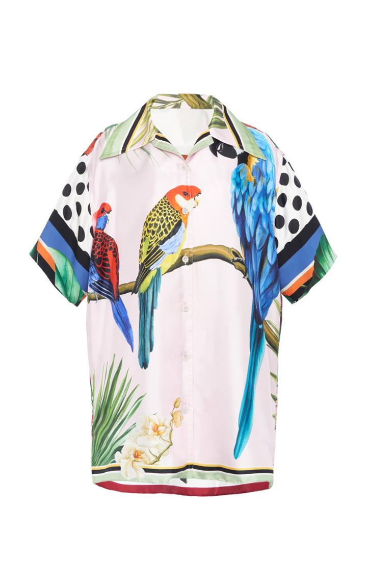 Moda Operandi Dolce & Gabbana Short Sleeved Printed Shirt Size: 36