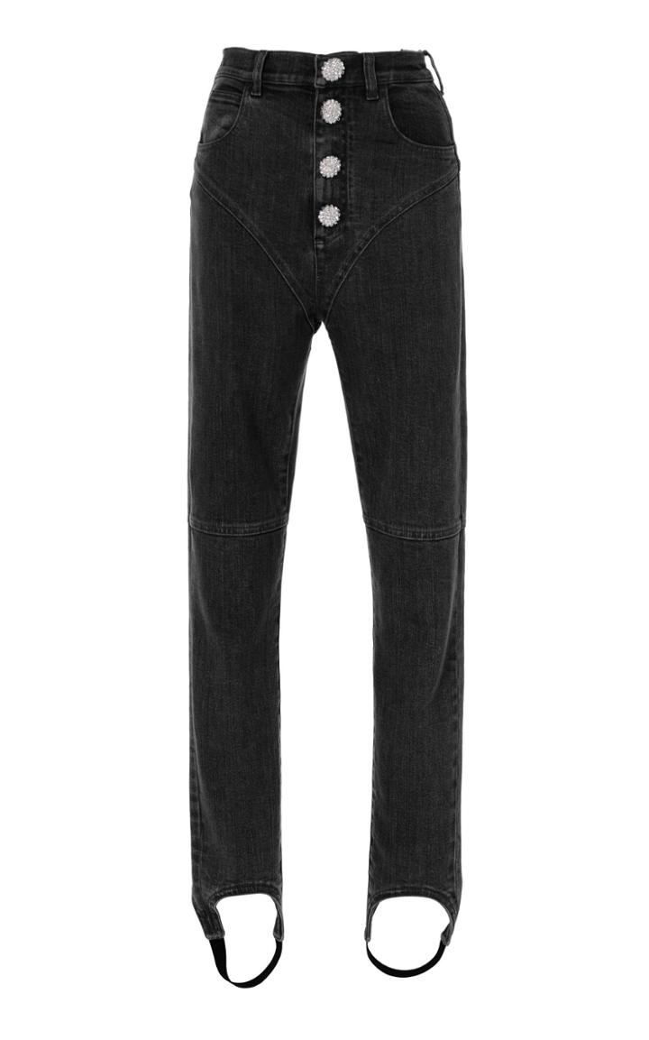 Alessandra Rich High-waisted Stirrup Jeans