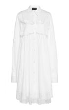Simone Rocha Frilled Cotton Shirt Dress
