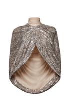 Magda Butrym Medford Sequined Cape Blouse