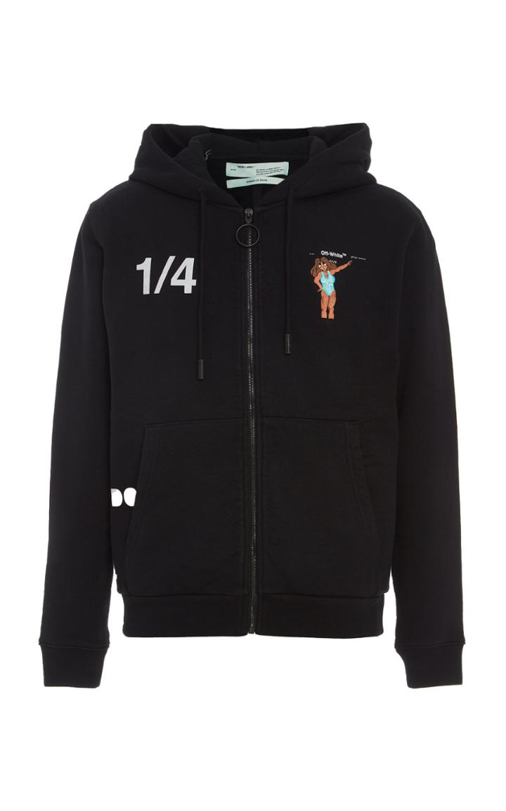 Off-white C/o Virgil Abloh Dondi Cotton Zip Hoodie