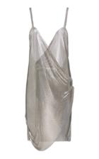 Fannie Schiavoni M'o Exclusive Metal Mesh Wrap Dress