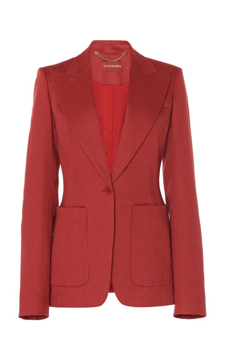 Altuzarra Elford Slim Linen Blazer