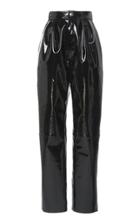 Giambattista Valli Patent Leather High-rise Pants