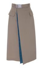 Maison Margiela Belted Asymmetric Midi Skirt