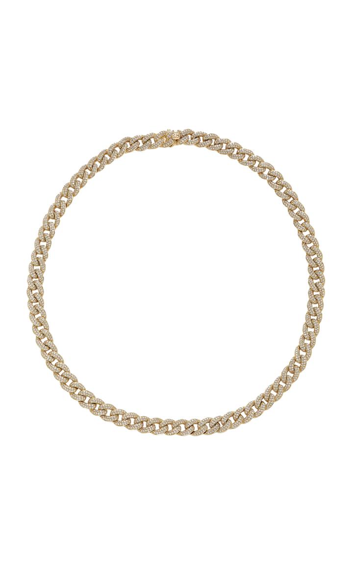 Sydney Evan Small Pave Link Necklace