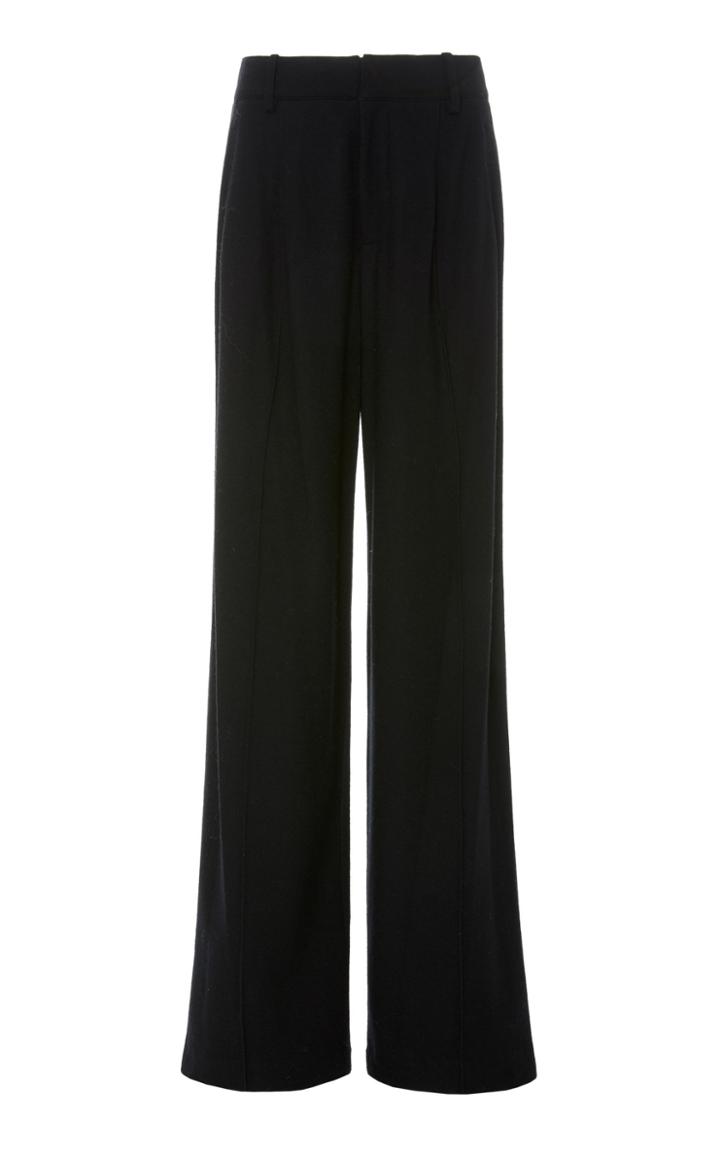 Vince High-rise Wool Blend Trouser Pants