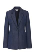 Gabriela Hearst Minos Thread-embroidered Wool-blend Blazer