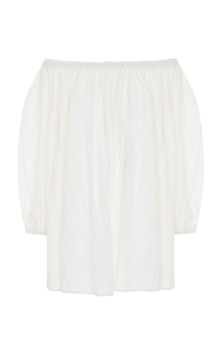 Merlette Quiet Storm Gathered Off The Shoulder Blouse