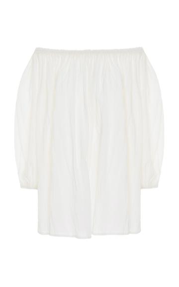 Merlette Quiet Storm Gathered Off The Shoulder Blouse