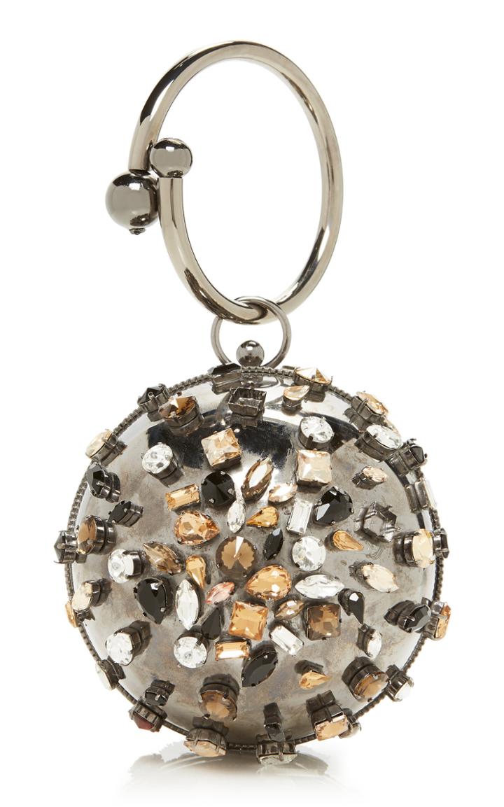 Rosantica Granata Brass And Crystal Bag