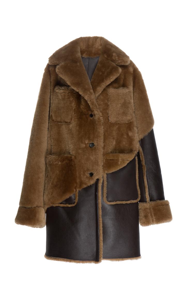 Rokh Oversized Shearling Coat