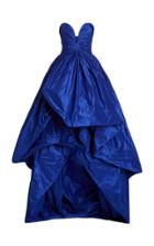 Moda Operandi Oscar De La Renta Strapless Cascading Silk Gown