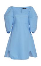 Ellery Puff-sleeve Cotton Mini Dress