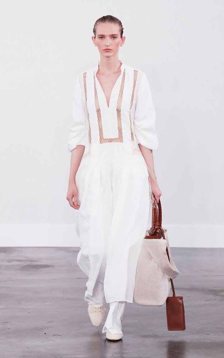 Moda Operandi Gabriela Hearst Themis Leather Flared Pants Size: 36