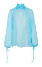 Juan Carlos Obando Split Back High Neck Top