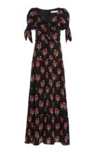 Borgo De Nor Ophelia Crepe Tie Front Maxi Dress