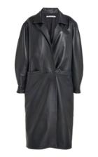Moda Operandi Alessandra Rich Oversized Leather Coat