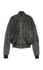 Amiri Oversized Acid Wash Bomber