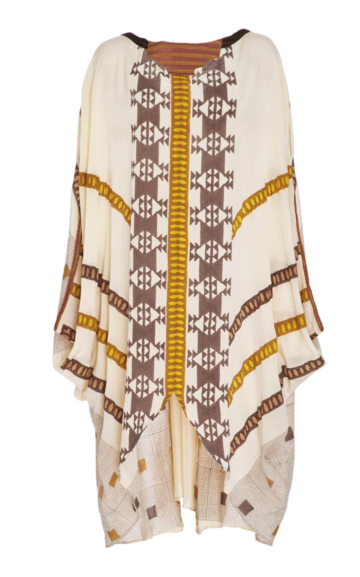 Volantis Crepe Silk Moosh Mini Dress