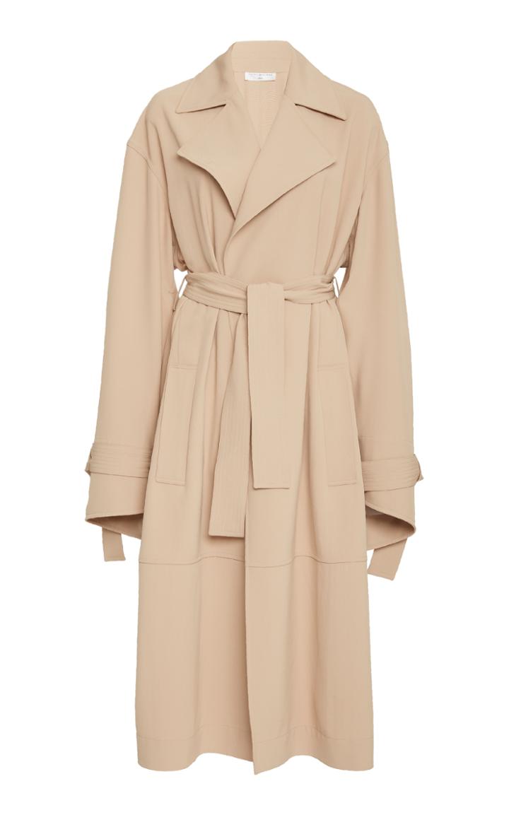 Victoria Beckham Wrap Sleeve Fluid Trench Coat