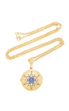 Moda Operandi Arman Sarkisyan 22k Gold And Sapphire Starburst Locket Necklace