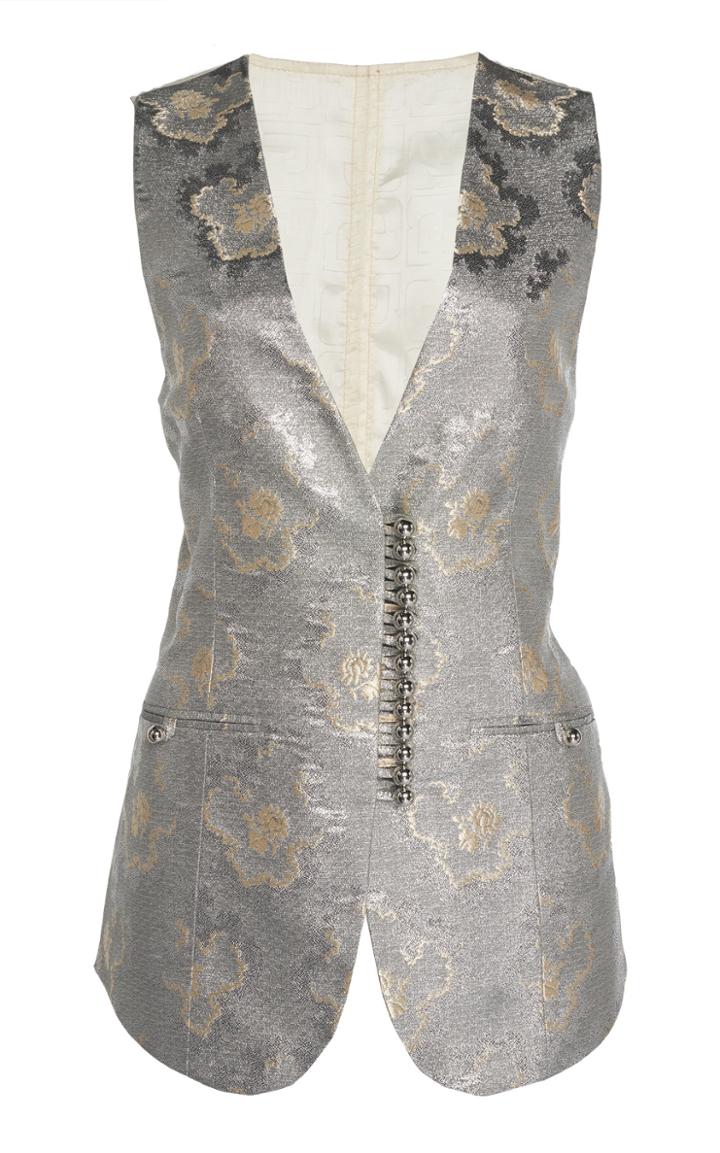 Paco Rabanne Button Jacquard Vest