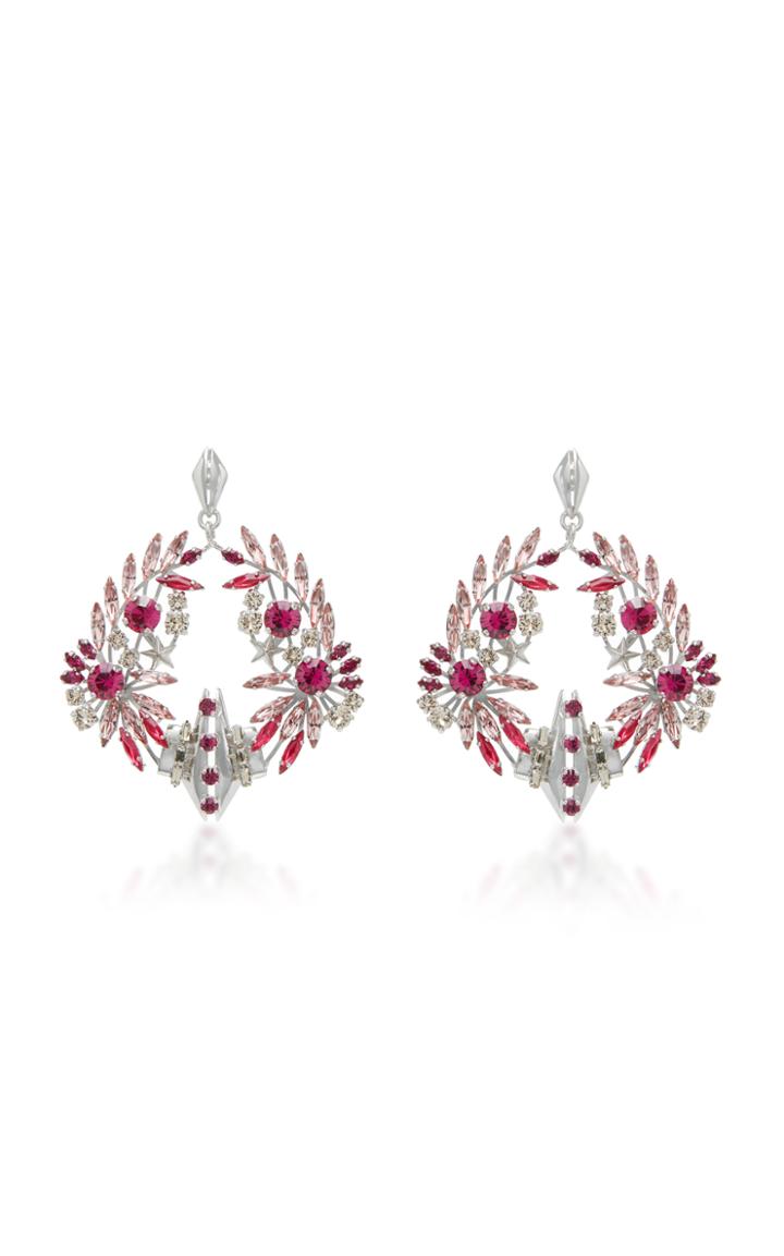Givenchy Metal And Strass Earrings