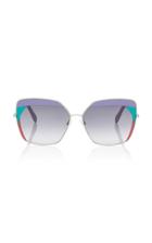 Emilio Pucci Sunglasses Print-trimmed Square-frame Sunglasses