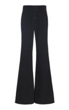 Nili Lotan Athens Stretch-cotton Flared Pants